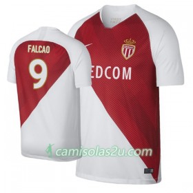 Camisolas de Futebol AS Monaco Falcao 9 Equipamento Principal 2018/19 Manga Curta